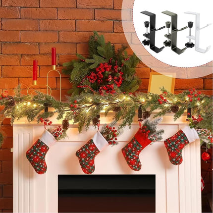 3 Pack Christmas Stockings Holder Hanger,Metal Hooks for Hanging Christmas Stockings,Stocking Holders for Mantle for Christmas Decorations
