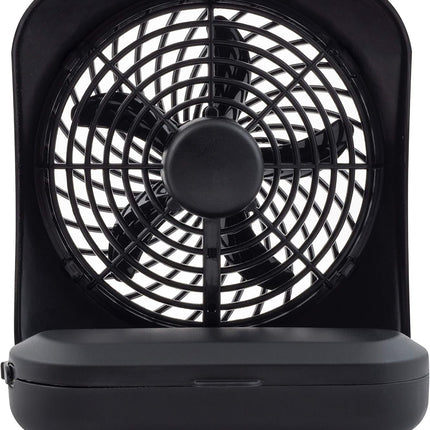 O2Cool Treva 5 Inch Battery Powered Fan Portable Desk Fan 2 Cooling Speeds With Compact Folding Tilt Design Small Fan Cubicle