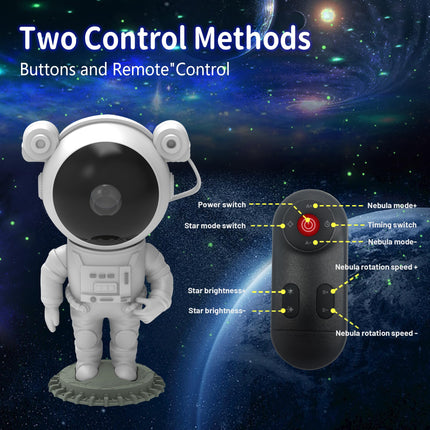 Star Projector Astronaut Galaxy Night Light for Babys, Starry Light Projector with Nebula, Space Star Projector with Timer & Remote Control, Room Decor, s for Baby, Adults, Christmas