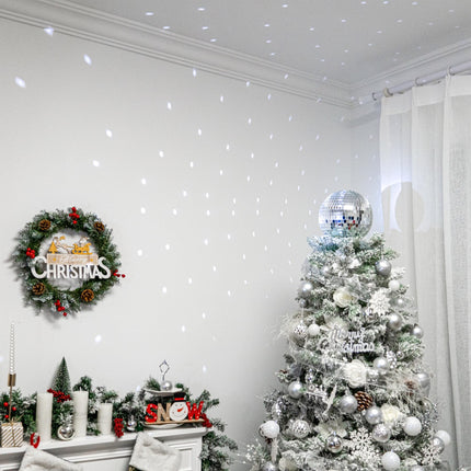 Silver Christmas Tree Topper 8 Inch Mirror Disco Ball Tree Topper, Cool and Fun Disco Ball for Xmas Tree Decorations, Ideal for DJ Club, Party, Wedding and Home Décor