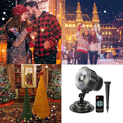 Christmas Snowfall Projector Lights, Waterproof Snowfall Led Lights Outdoor, Wide Coverage & High Brightness Christmas Projector Lights with RF Remote and Timer for Xmas, Party, Wedding, Holiday Decor