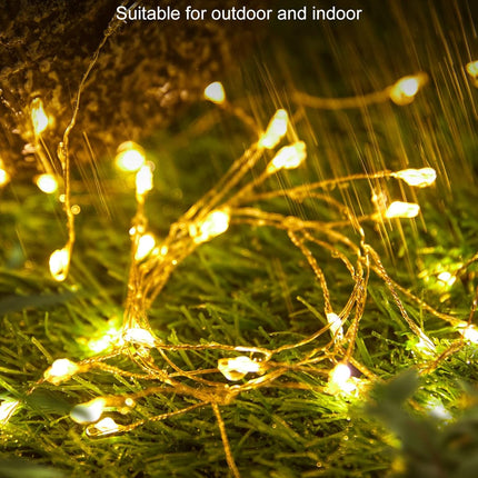 2 Pack Fairy Lights Battery Operated, Twinkle String Lights Waterproof Silver Wire 5 Feet 60 Led Firecracker Starry Lights for DIY Wreath Wedding Party Bedroom Mason Jar Holiday Christmas, Warm White