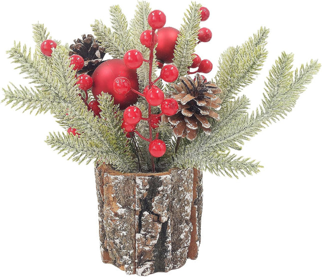 MYUPDALIN Small Christmas Tree, Tabletop Mini Christmas Tree Decorations, Artificial Christmas Decorations, Holiday Decorations for Home Christmas and Party Decorations