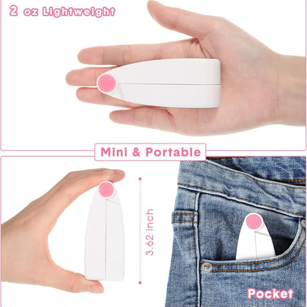 3 Pack Portable Pocket Fans Handheld Mini Fan Portable Foldable Fan Personal Travel Fan Hand Fan Summer Usb Rechargeable Desk Fan