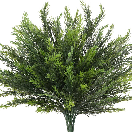 4 Pack Christmas Branches Artificial Pine Branches Cedar Branches for DIY Garland Wreath Xmas Indoor Outdoor Living Bedroom Fireplace Table Decorations (15.74")