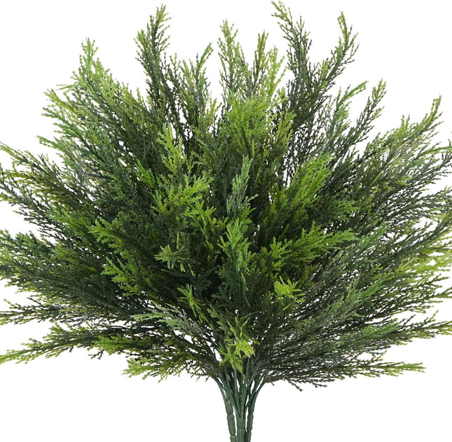 4 Pack Christmas Branches Artificial Pine Branches Cedar Branches for DIY Garland Wreath Xmas Indoor Outdoor Living Bedroom Fireplace Table Decorations (15.74")