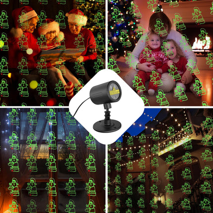 Christmas Light Projector Outdoor Christmas Pattern Holiday Projector Remote Control IP65 Waterproof Landscape Decoration Applicable Wall Garden House Christmas Night Party Favours