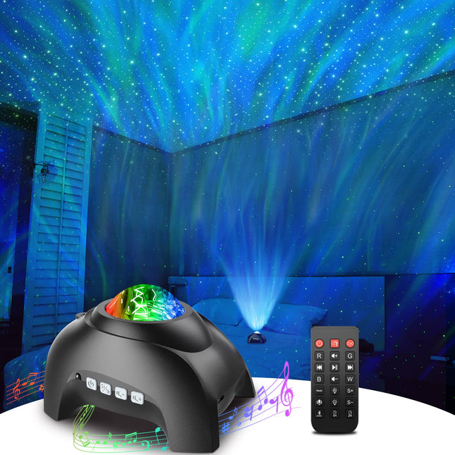 Rossetta Star Projector, Galaxy Projector for Bedroom, LED Night Light Aurora Projector with Bluetooth Speaker, White Noise, Timer and Remote, Room Decor, s for Kids, Adults, Christmas, Birthday