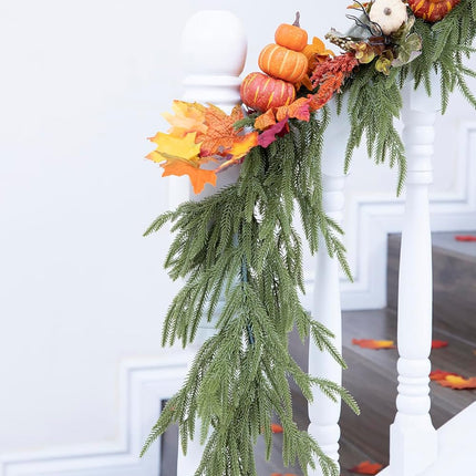 Real Feel Dense Norfolk Pine Christmas Garland - 39.99 with Prime Delivery. ONLY Purchase from IDEAS BY ACES to Avoid Counterfeit Products Being Sold ON This Listing by Others