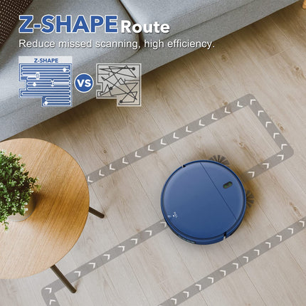 Uniqus Robot Vacuum And Mop Combo, 2 In 1 Mopping Robotic Vacuum With Wifiappalexa, Robotic Vacuum Cleaner, Schedule Settings, Selfcharging, Ideal For Hard Floor, Pet Hair And Carpet