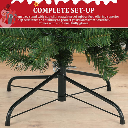 Suyncll 6ft Premium Spruce Artificial Holiday Giant Christmas Tree for Home, Office, Party Decoration (SY1)