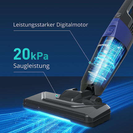 Corded Stick Vacuum Cleaner, Aspiron Small Vacuum Cleaner With 20Kpa Powerful Suction & 0.88Qt Dust Cup And 32Ft Power Cord, 5In1 Handheld Lightweight Bagless Vacuum Cleaner Carpet And Floor For Pet