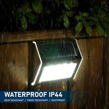 Solpex Solar Step Lights, 12 Pack Stair Lights, Outdoor Fence Lighting, Solar Powered Deck Lights Waterproof 4 Leds For Stairway
