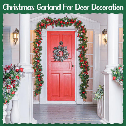 Hotop Artificial Christmas Garland Twist Pine Garland Tinsel Garland Xmas Metallic Decoration Faux Holiday Decor for Stair Fireplace Christmas Tree Wreath(324 ft,Green)