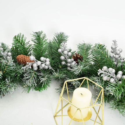 DearHouse 14 Pack Christmas Glitter Berries Stems, 7.8Inch Silver Artificial Christmas Picks for Christmas Tree Ornaments, DIY Xmas Wreath, Crafts, Holiday and Home Decor