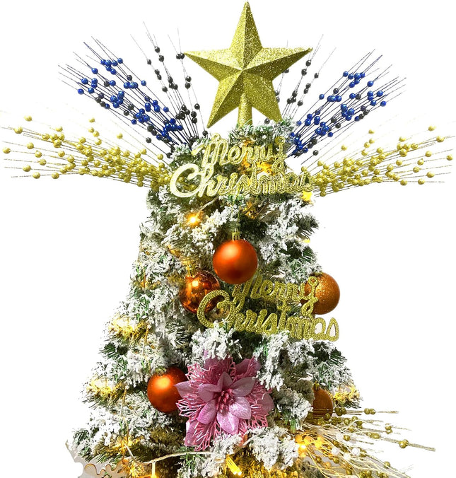 Christmas Artificial Glitter Berry Stem Decorations Decorative Bead Sticks Xmas Picks Glittery Twigs Branches for Christmas Tree Wreath Vase Home Decor Party Ornaments Blue 24 PCS
