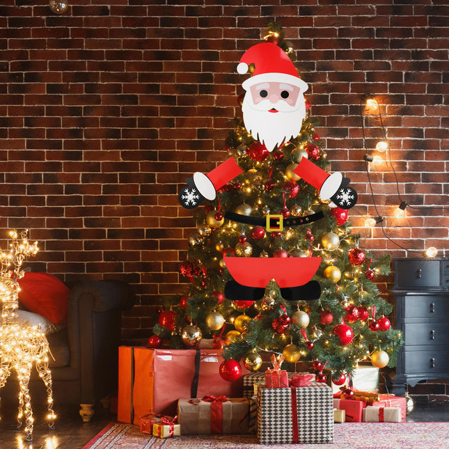 Christmas Decorations - Large Santa Claus Decor for Tree, Christmas Tree Topper,Santa Claus Decor for Christmas Tree Xmas Party Supplies,Christmas Tree Decorations for Various Sizes of Christmas Trees