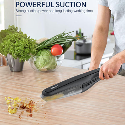Handheld Upright Vacuum Cleaner Cordless For Home, 17000Pa Powerful Suction Cordless Stick Vacuum,d Lightweight Electric Broom Rechargeable Handheld Vac For Hardwood Floor Car Pet Hair
