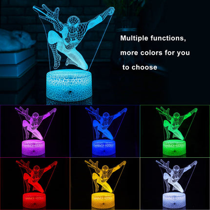 Night Light for Kids Cool s 3D Illusion Lamp with 16 Colors Changes with Remote Control Kids Bedside Lamp Toys for 3 4 5 6 7 8 Year Old Boys Christmas Birthday s