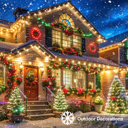 200 LED 66ft Christmas String Lights Battery Operated, Battery Christmas Lights with Remote Timer Outdoor Fairy Lights for Wreath Party Xmas Trees Decor (Warm White)