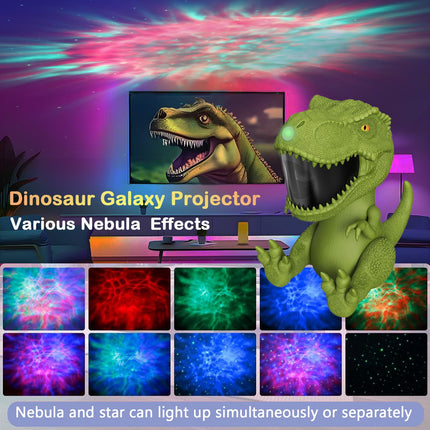 Dinosaur Galaxy Projector, Star Projector with Timer and Remote, Dinosaur LED Nebula Night Light for Kids, Adults, Room Decor, s for Birthdays, Halloween, Christmas