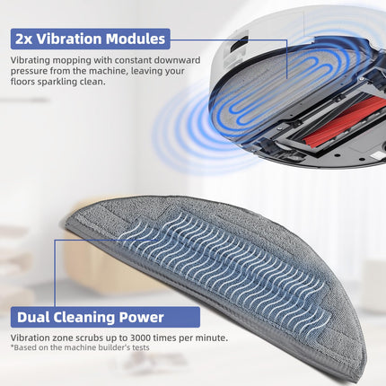 8 Pack Mop Pads For Roborock S8 Pro Ultra Robot Vacuum, Microfiber Mopping Cloth Vacuum Accessories