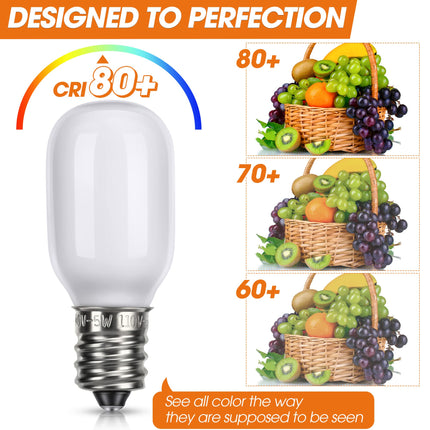 Meonum Christmas Village Replacement Light Bulbs, E12 Candelabra Base T20 LED Bulbs, 0.7W 120V Replacement Bulbs Accessories for Villages Houses Dept 56, Christmas Tree, Halloween Pumpkin (36 Pieces)