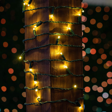 Novelty Lights 34FT 100 LED Christmas String Lights, Tree Lights Indoor Outdoor Commercial Grade LED Mini Light Set With 40,000 Hours Rating, Christmas Lights Christmas Tree Lights (Warm White)