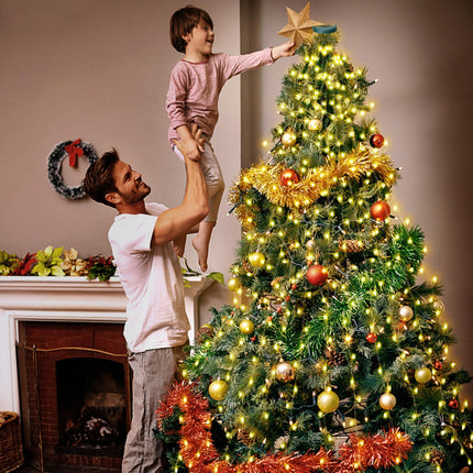 Christmas Tree Lights 400 LED Christmas Lights Indoor Outdoor 6.6FT x 16 Christmas Fairy String Lights with 8 Modes/Timer/Memory Function Christmas Tree Decorations