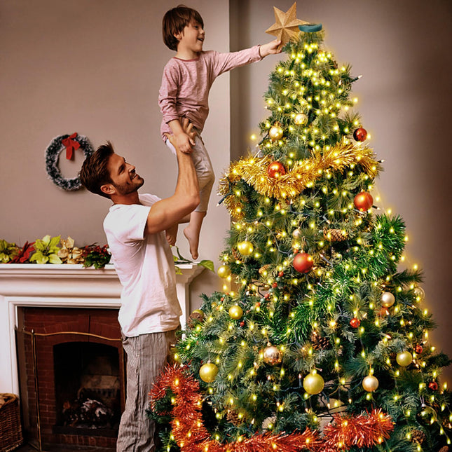 Christmas Tree Lights 400 LED Christmas Lights Indoor Outdoor 6.6FT x 16 Christmas Fairy String Lights with 8 Modes/Timer/Memory Function Christmas Tree Decorations