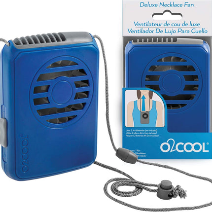 O2Cool 2 Pack Battery Powered Deluxe Necklace Fans