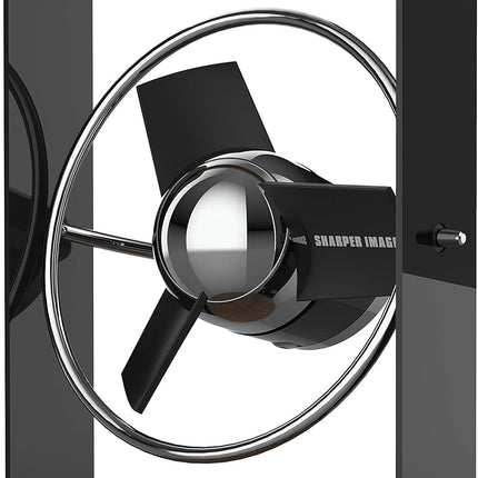 Sharper Image Sbv1Si Usb Fan With Soft Blades, 2 Speeds, Touch Control, Quiet Operation, 5V Wall Adapter, 6 Ft. Cable, Personal
