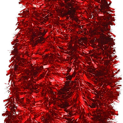 Gejoy 32.8 Feet Christmas Tinsel Garland Metallic Tinsel Garland Glittering Hanging Decoration for Christmas Tree Wreath Wedding Party Supplies (Red)