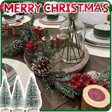 Christmas Pine Garland Artificial 6.3FT with Red Berry Branch Pine Cone Winter Greenery Garland for Holiday Season Decor, Xmas Tree Garland, Table Runner Decorations, Outdoor Indoor for Stairs Railing