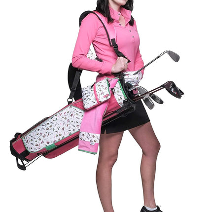 Glove It Sunday Golf Bag for Women - Super Lightweight Golf Bag with Stand, 4-Way Divider, 3 Easy-Access Pockets, Convenient & Accessible (Nine & Wine)