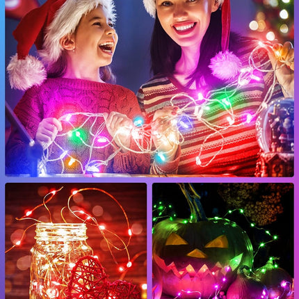 Fairy Lights- 33 FT 100 LED String Lights with Remote, 22 Color Changing Christmas Twinkle Lights for Bedroom Party Classroom Indoor Outdoor