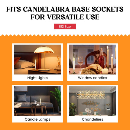 Creative Hobbies® Country Style Silicone Dipped Candle Light Bulbs (Pkg of 10 Bulbs) 5 Watt Pearlized Silicone, Gold Glow