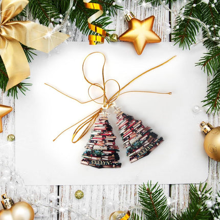 Christmas Book Tree Ornament,Book Tree Ornament,Book Christmas Tree Ornaments,Christmas Tree Book Ornament,Book Ornaments for Christmas Tree(2pcs)