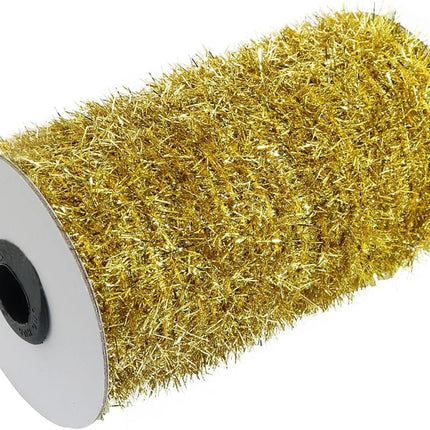 XGNG Gold 50 Yards Metallic Holiday Tinsel Garland Twist Tinsel Garland Decoration Christmas Tinsel Garland Thin Glitter Tinsel for Christmas Tree Birthday Party Wedding Decorations Supplies