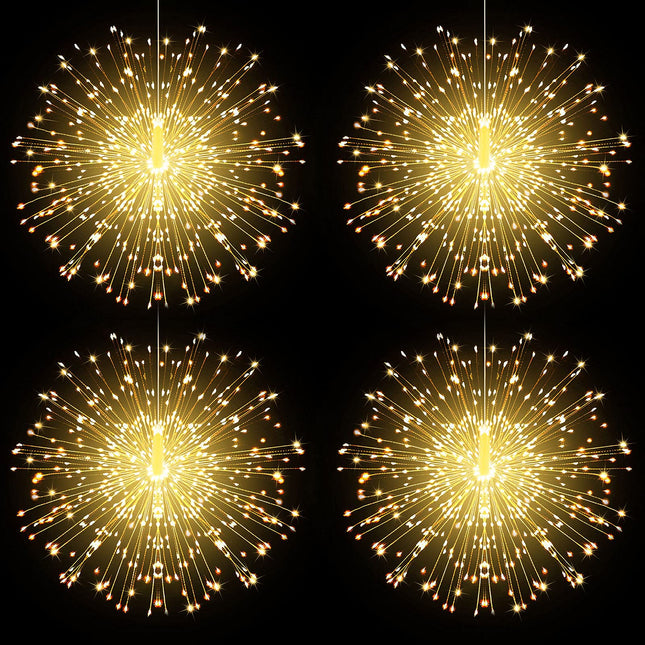 LetsFunny Fairy Christmas String Lights Copper Wire Lights, 225 LED DIY 8 Modes Dimmable Lights with Remote Control, Decorative Hanging Bursting Star Lights Christmas Indoor Outdoor Decoration