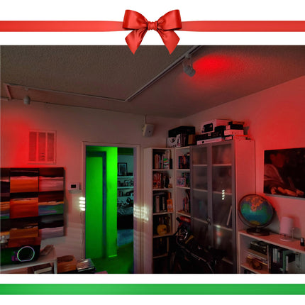 Red Green GU10 Led Light Bulbs 5W, 50Watt Equivalent, 120V GU10 LED Bulb Red Green for Recessed Track Christmas Holiday Party Decoration, Porch, Home Lighting, Decorative Illumination (6Pack Mix)