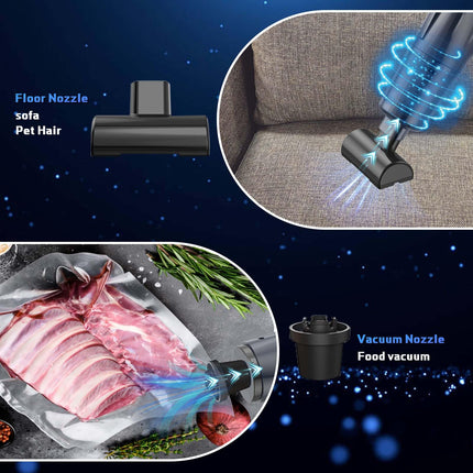 Car Vacuum Cleaner High Power,Wireless Handheld Car Vacuum Cleaner 12000Pa Suction,Cordless Hoover Vacuum For Car With Multifunctional Brush Head Computer Keyboard Home Office Cleaning