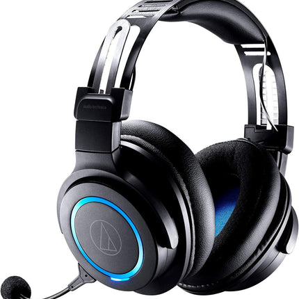 Audio-Technica ATH-G1WL Premium Wireless Gaming Headset for Laptops, PCs, & Macs, 2.4GHz, 7.1 Surround Sound Mode, USB Type-A, Black, Adjustable