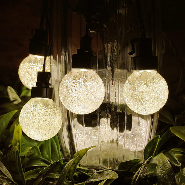 35 FT Globe String Lights Outdoor Commercial Grade Light with 20 G50 Shatterproof LED Bulbs Waterproof Extendable for Indoor Outdoor Wedding Garden Party Christmas Trees Decoration (Warm)