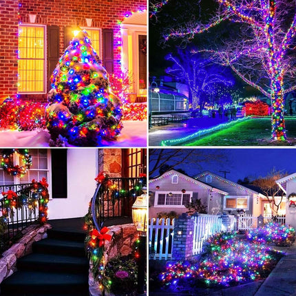 Solar Christmas Lights Outdoor Waterproof, 400LED 137FT Solar String Lights with Remote, Solar Fairy Lights, 19 Modes Solar Christmas Lights for Yard Tree Garden Outdoor Christmas Decoration