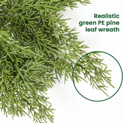 6FT Artificial Christmas Garland, Realistic Greenery Cypress Pine Garland for Mantle Table Railing Fireplace Indoor Outdoor Christmas Decoration