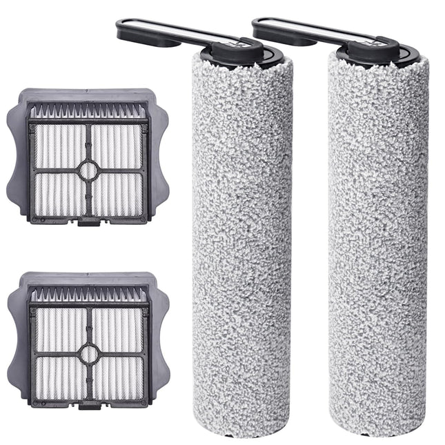 Floor One S5 Brush Roller And Hepa Vacuum Filter For Tineco Floor One S5 & S5 Pro 2 Cordless Wet Dry Vacuum Cleaner, Roll Parts For Tineco Cleaning Solution Refill
