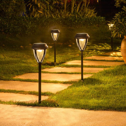 Dynaming 12 Pack Outdoor Solar Pathway Lights, Solar Powered Garden Decorative Lights, Auto On/Off Waterproof Landscape Lighting