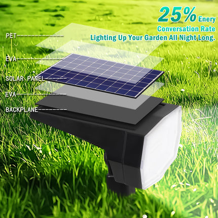 Solar Spot Lights Outdoor Color Changing, 8Pack/69LEDs/9 Modes/IP65 Waterproof Christmas Solar Landscape Spotlights for Yard Garden House Garage Pathway