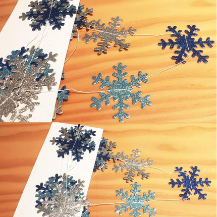 Winter Wonderland Decorations/Snowflake Hanging Decorations/Christmas Snowflakes Garlands for Christmas Ornaments/Frozen Birthday Wedding